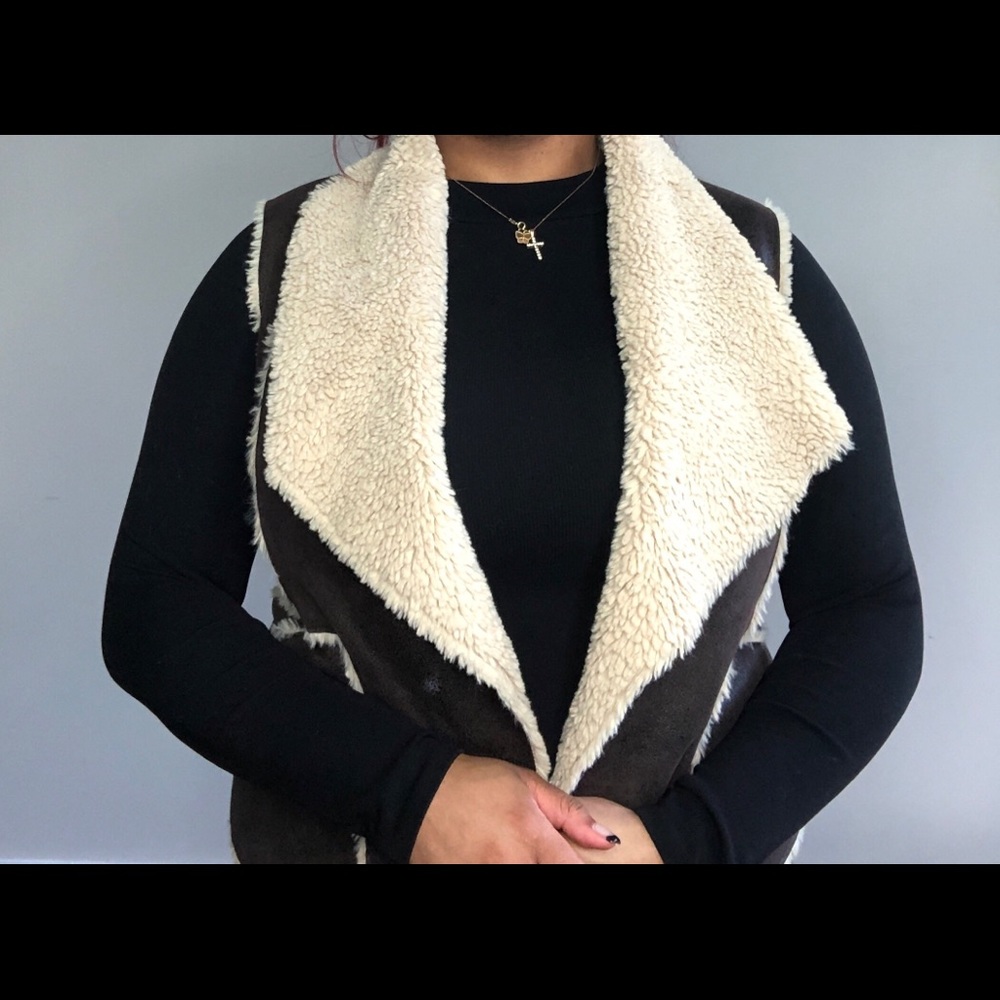 Faux Fur shearling vest